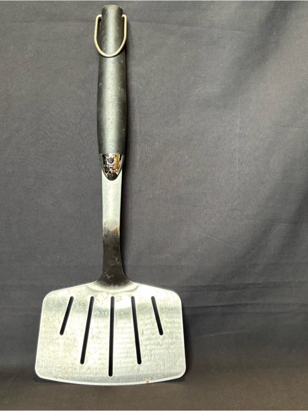 Weber Stainless Steel Wide Slotted Turner Spatula - Sleek Kitchen Turner